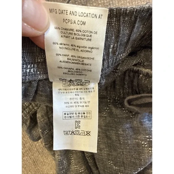 Patagonia Island Hemp Blend Jogger Pants Women Sz L Coastal Comfort Light Weight - Picture 9 of 14